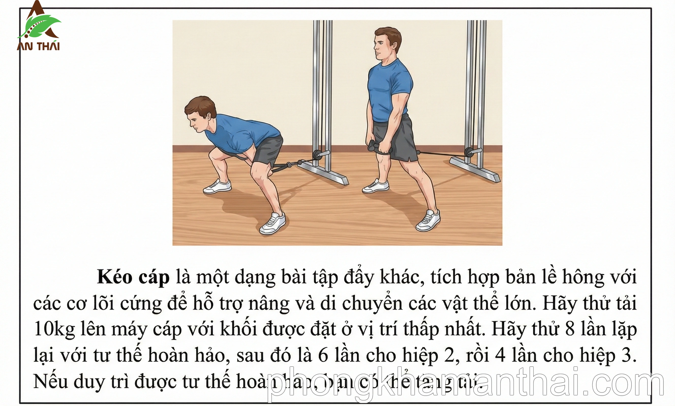Bài tập kéo cáp
