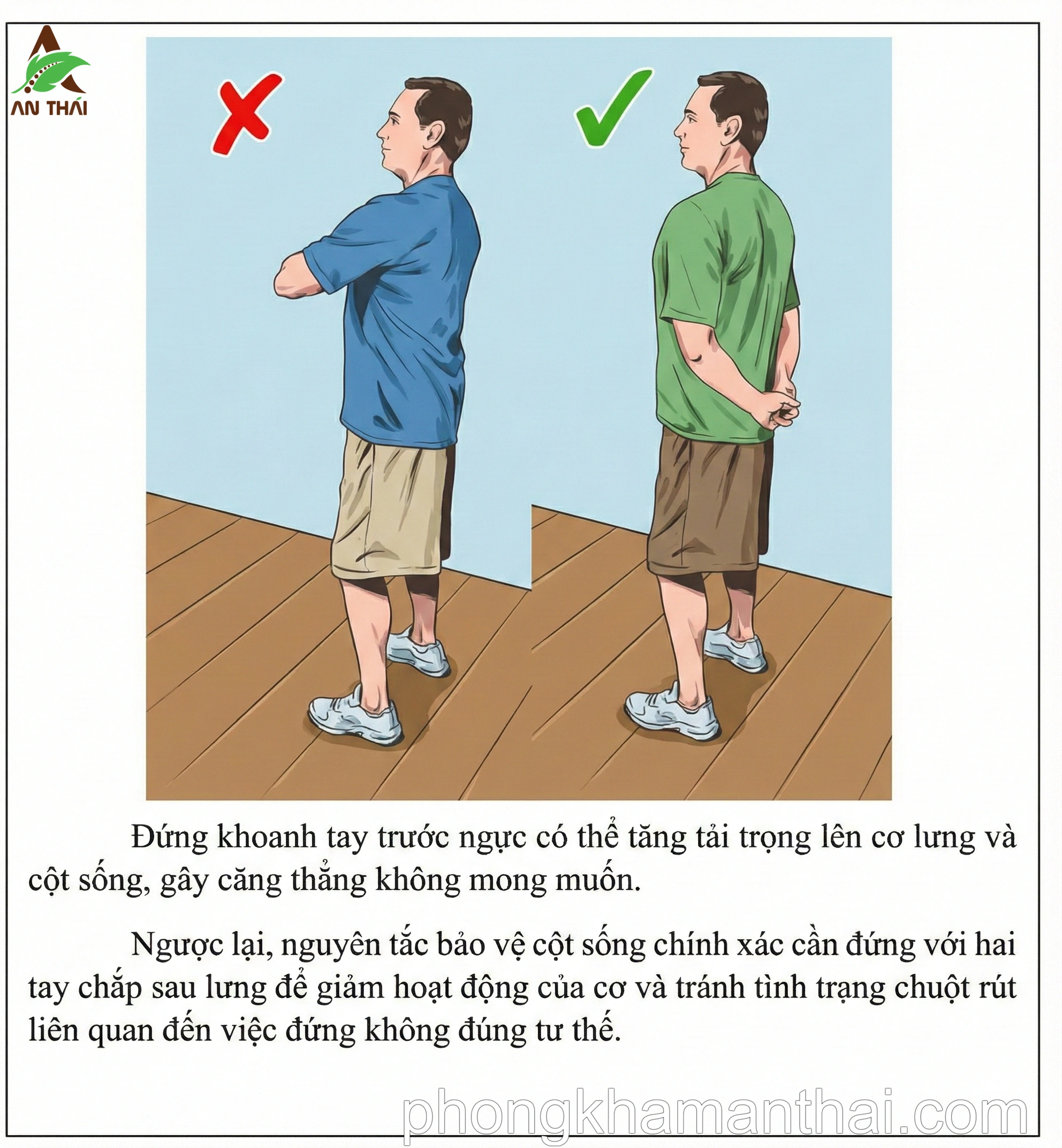 Tư thế đứng chuẩn 2