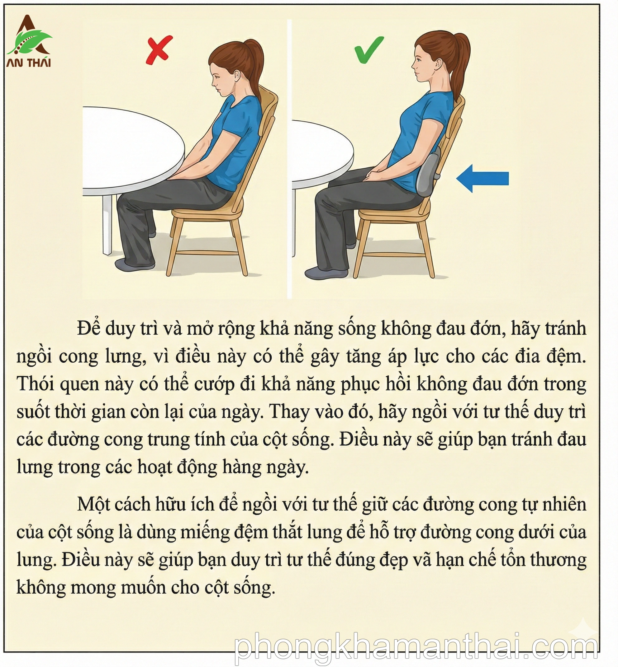 Tư thế ngồi không đau 1